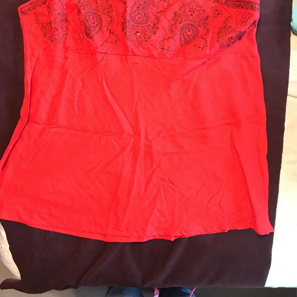 Red Sleep Sense Tank Too Size XL